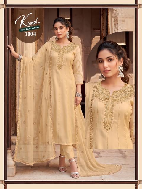 Desi kudi komal 3pcs kurties wholesaler in surat